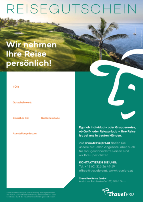 TravelPro Reisegutschein