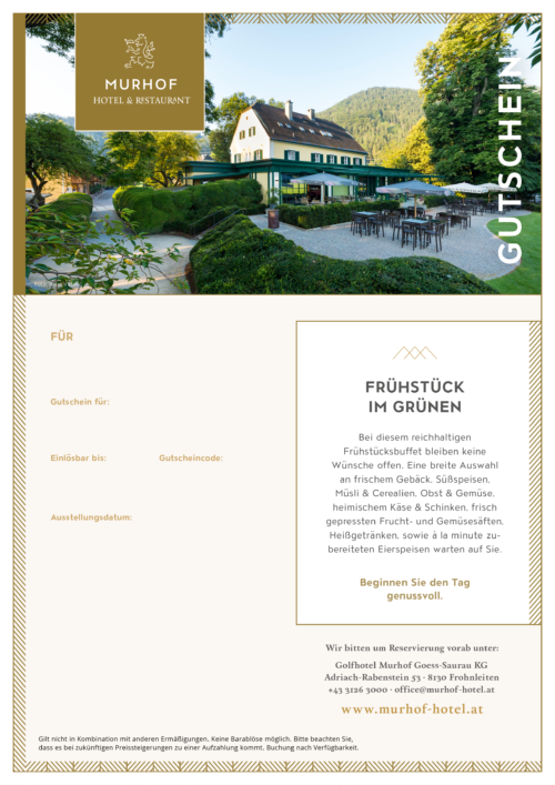 Frühstück am Murhof